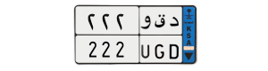 لوحة د ق و 222